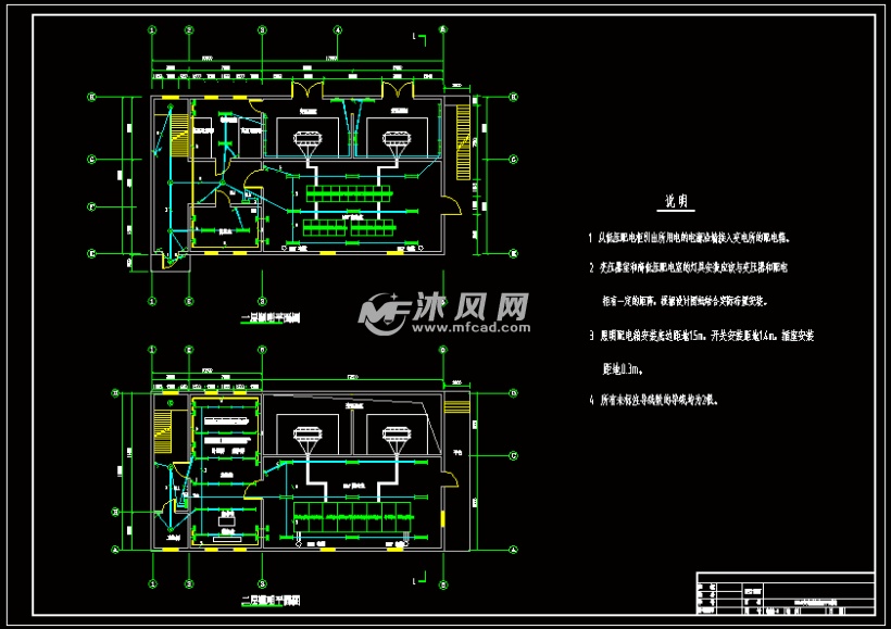 35kv变电所照明平面图