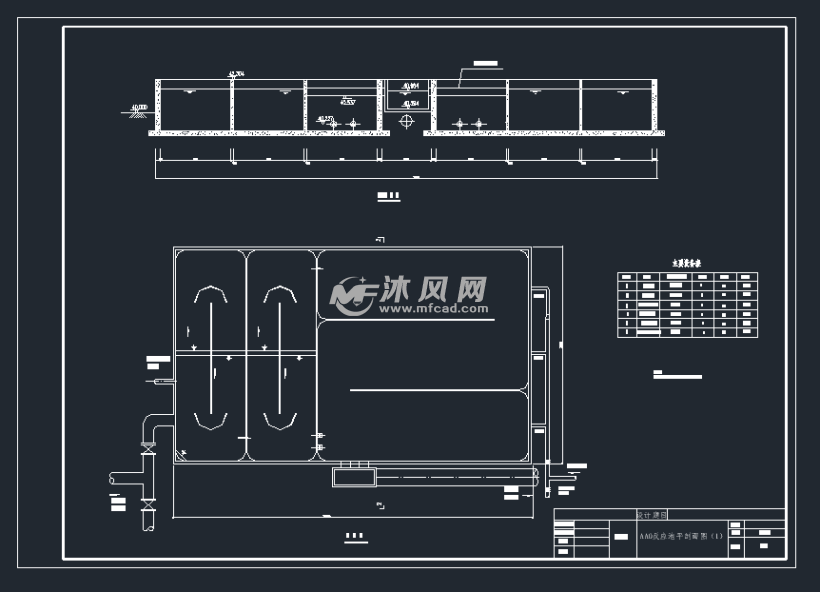 a2o反应池 另一平面剖面