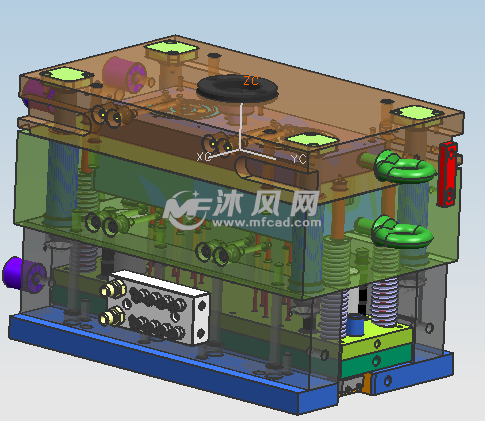 水管连接定位套模具 - 注塑模图纸 - 沐风网