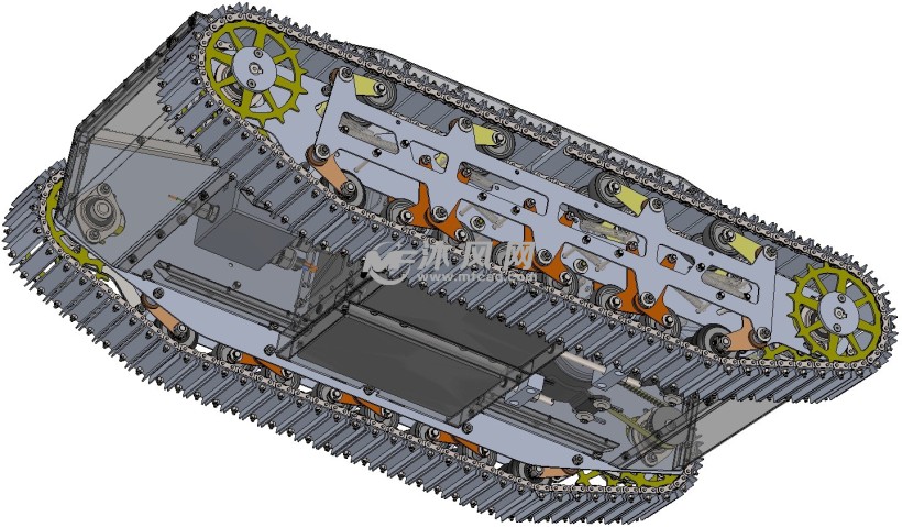 履带坦克底盘(车辆)设计模型