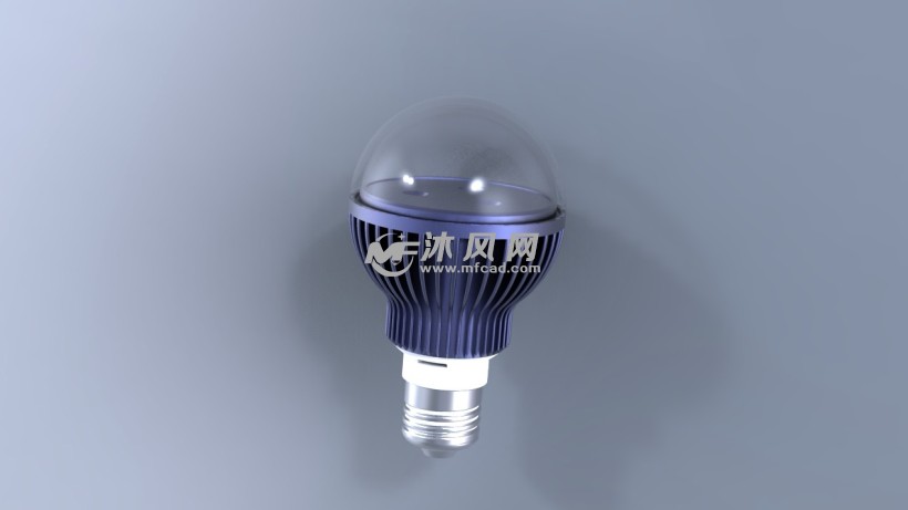 led球泡灯整灯效果图