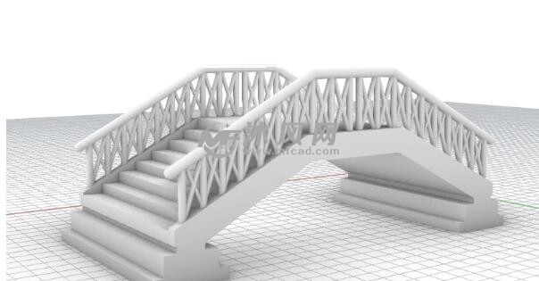 小木桥设计模型建模