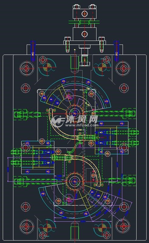 150°弯管圆弧抽芯注塑模具