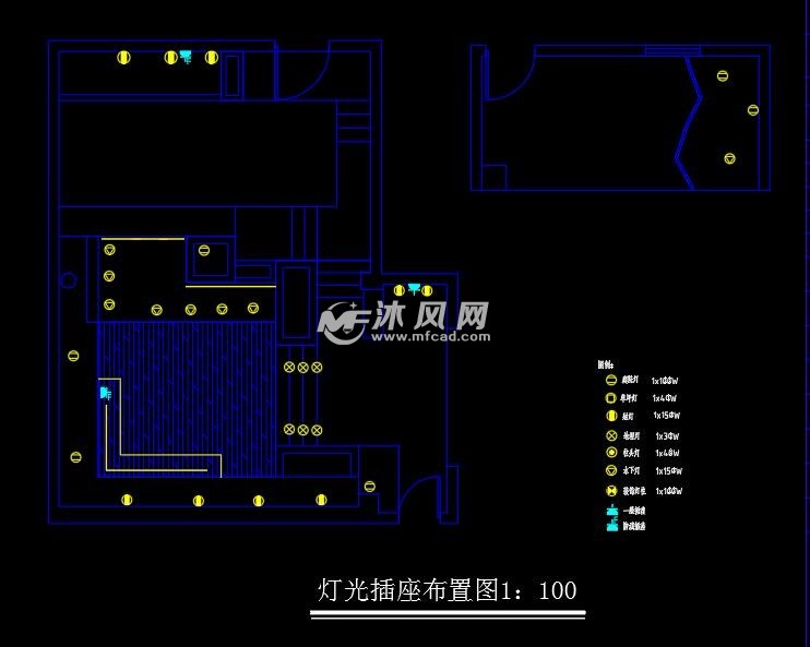 某别墅庭院景观规划设计cad图纸
