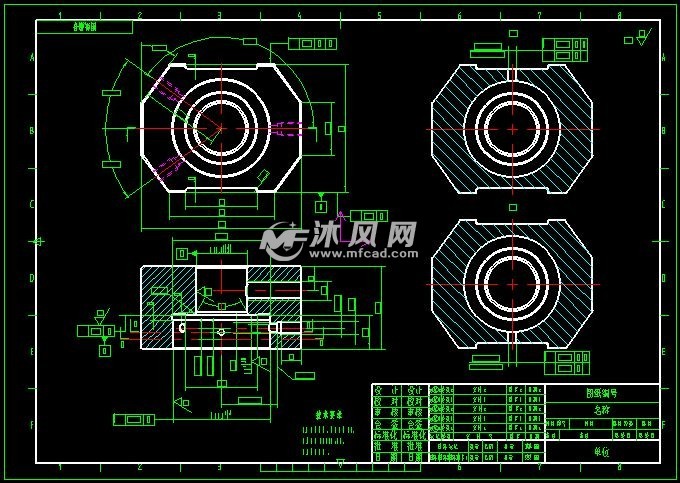 齿轮油孔钻模夹具