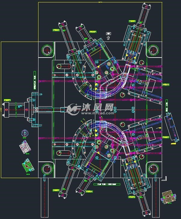 弯管圆弧抽芯注塑模具设计