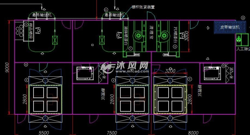 小型喷漆烤瓷车间布置图