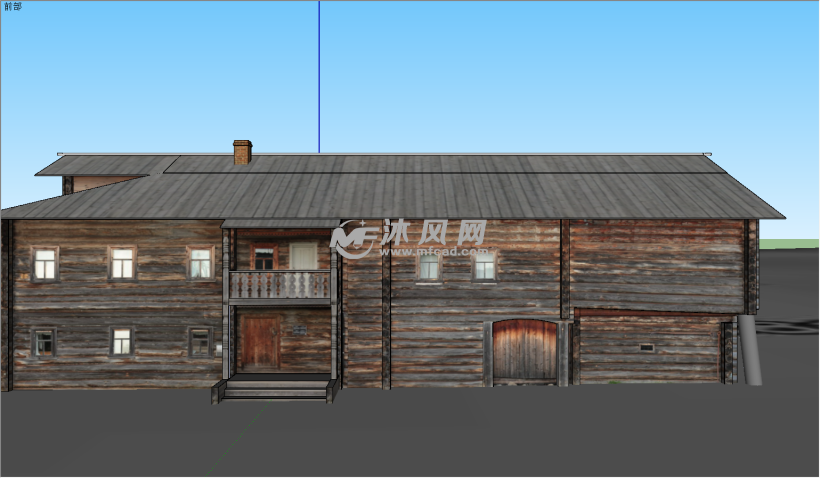 北欧风格木屋建筑景观