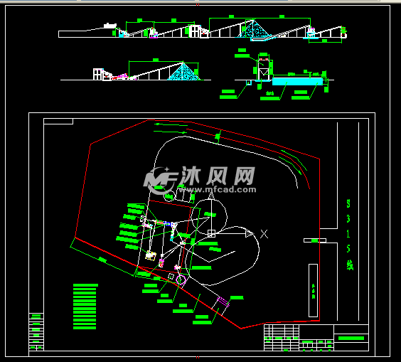 建材砂石场平面布置设计图