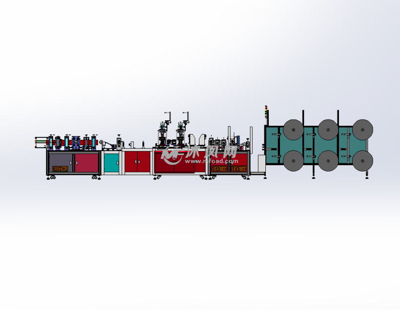 n95全自动口罩机图纸讲解(solidworks)_自动化设备