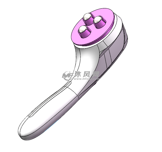手持按摩器模型图