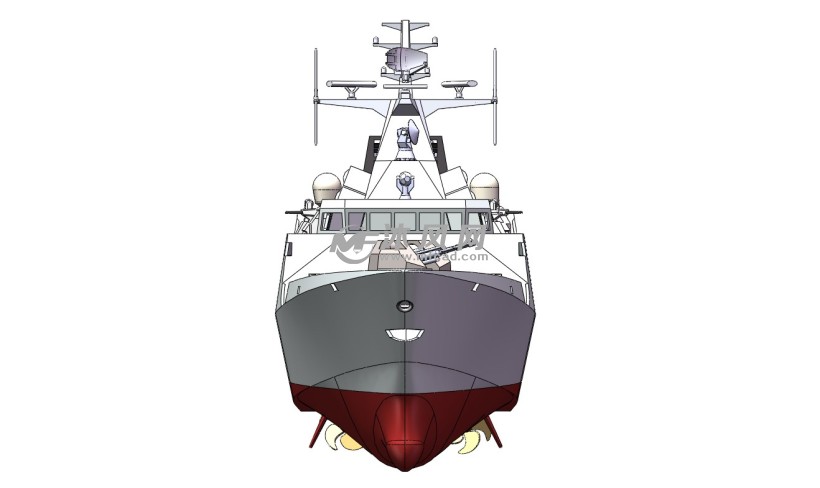 056型轻型护卫舰正视图