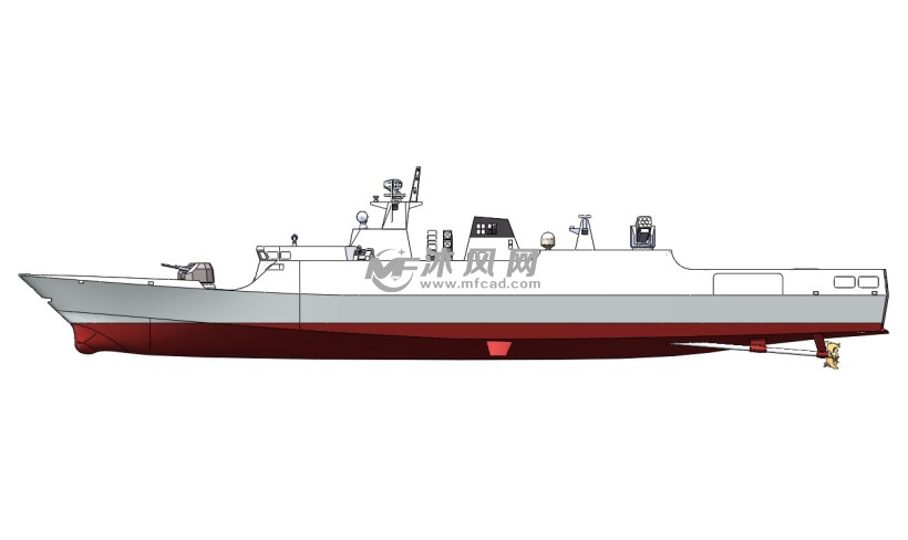 056型轻型护卫舰侧视图