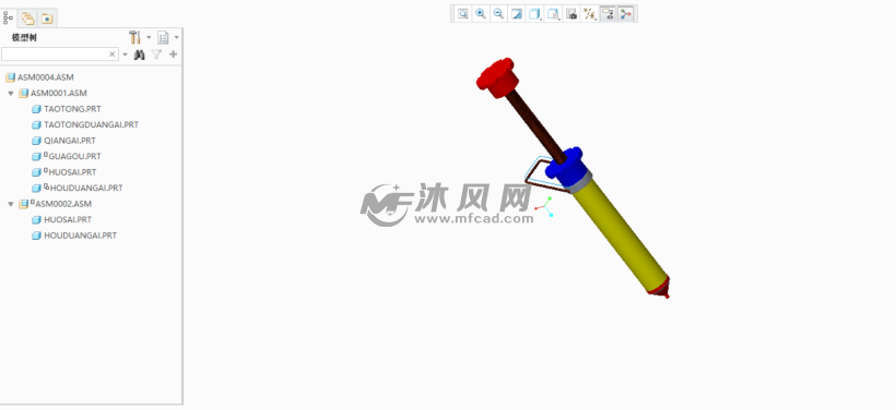 打气筒三维模型图