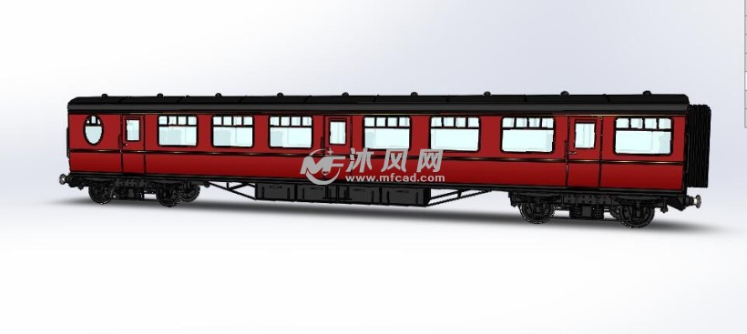 火车车厢模型三维