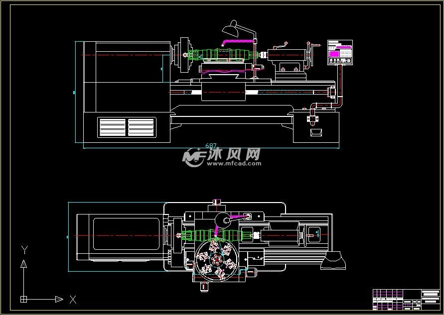 弧面蜗杆加工专用数控机床设计图