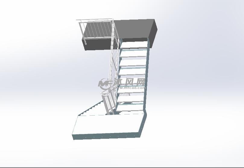 diy楼梯模型图 建筑模型图纸 沐风网