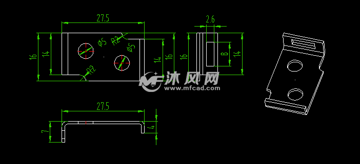 连接盖板冲压模具设计