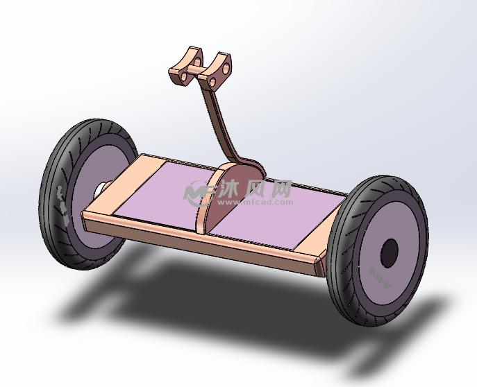 平衡车sw模型图