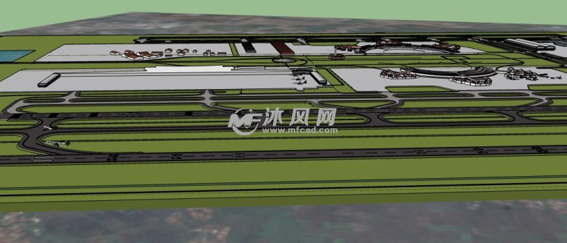 纽约飞机场 - 建筑模型图纸 - 沐风网