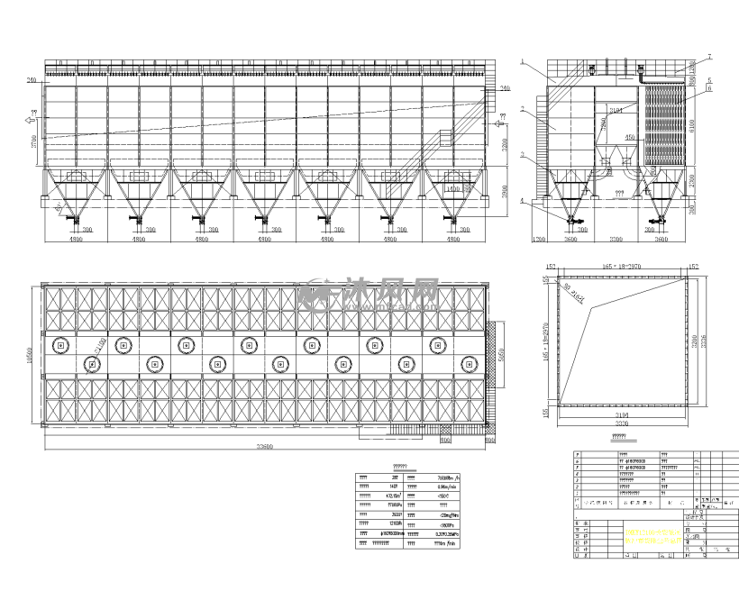 长袋低压脉冲布袋除尘器 - 通用设备图纸 - 沐风网