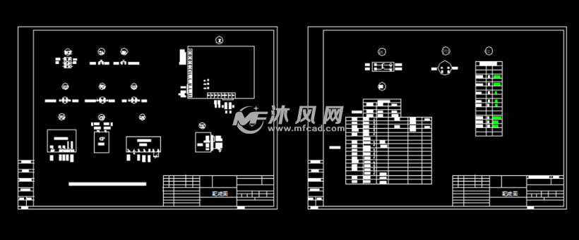 某项目配电箱电气配线图