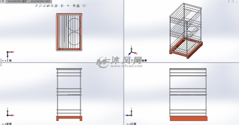 落地置物架 - 日常用品图纸 - 沐风网