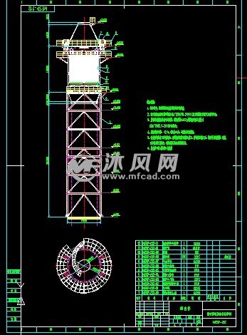 212根管湿式静电除尘器施工图80t