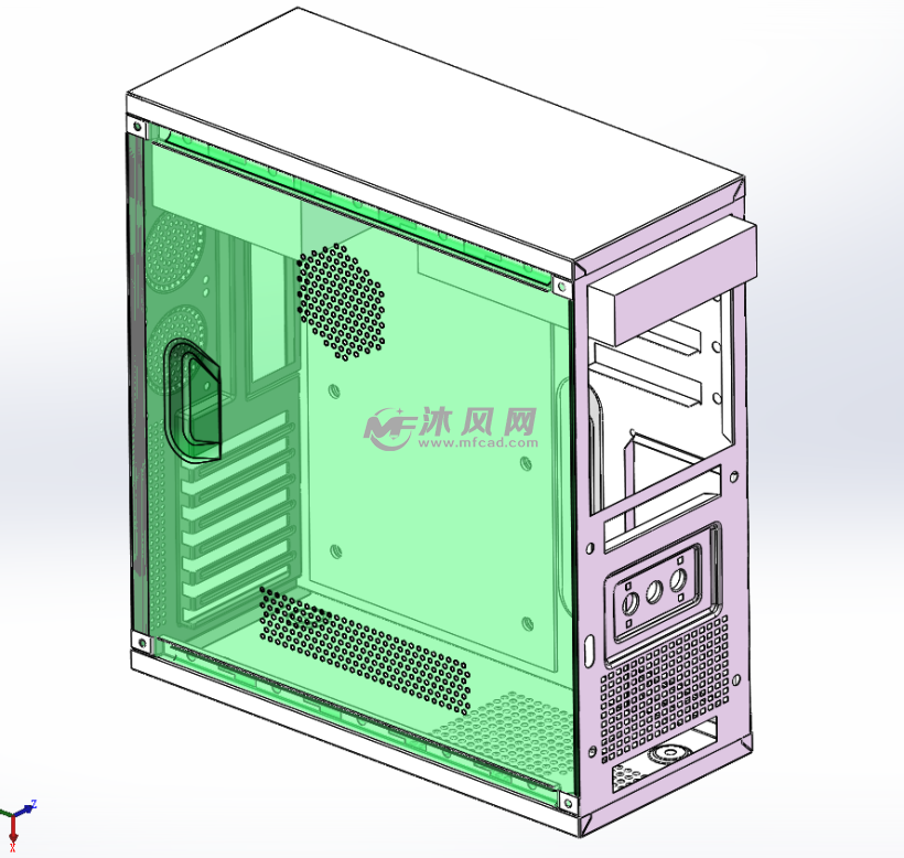 电脑机箱钣金设计图