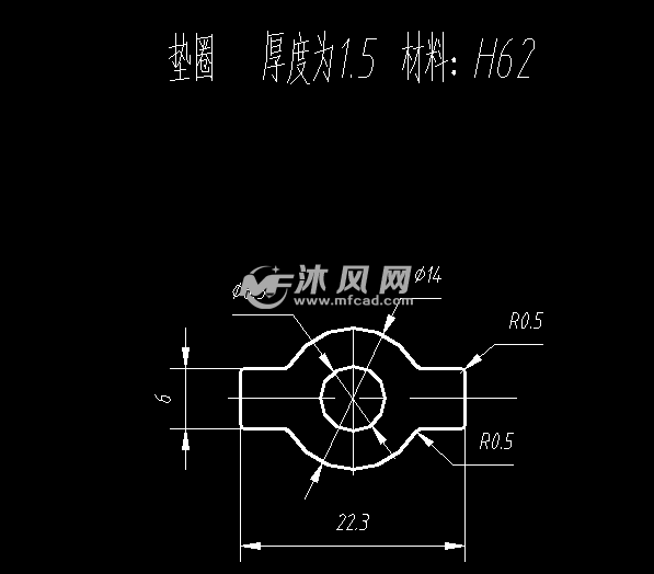 垫圈复合模设计图 - 冲压模具图纸 - 沐风网