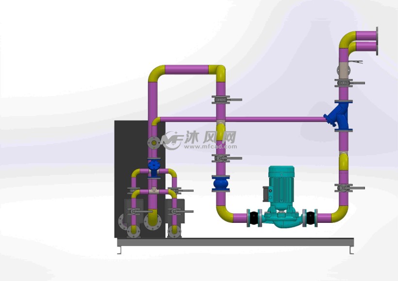板式换热器热水循环泵泵组