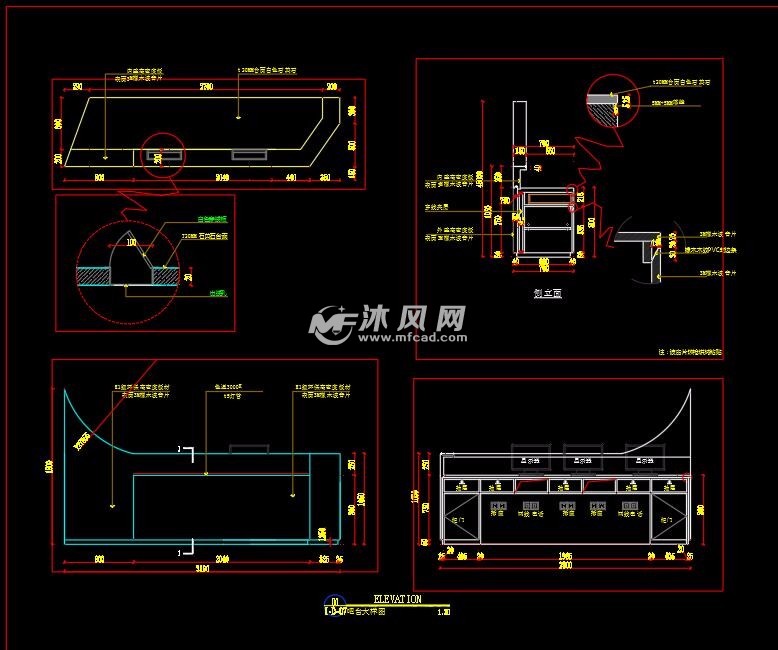 吧台大样图