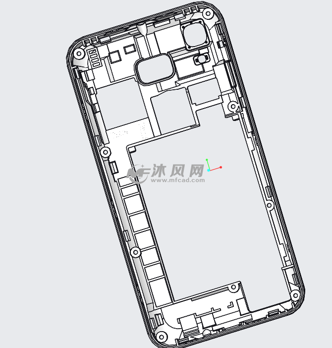 智能老人手机整机结构设计