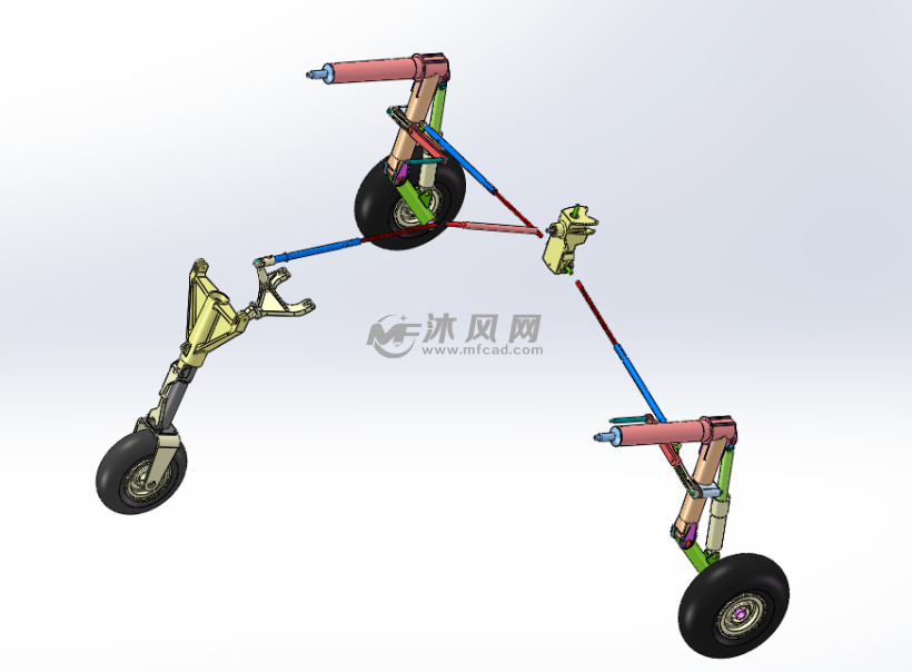 飞机起落架模型设计图纸