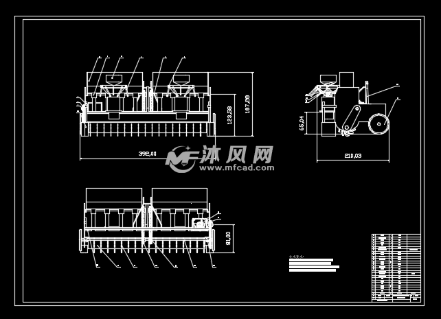离心式茴香播种机(含9张二维图 农业机械图纸 沐风网