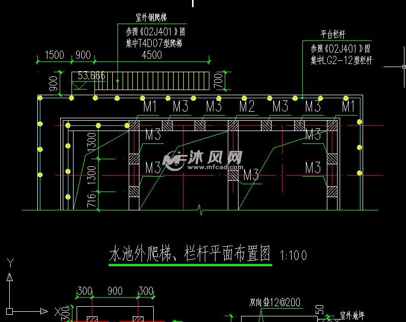 焦化冷却塔水池 爬梯