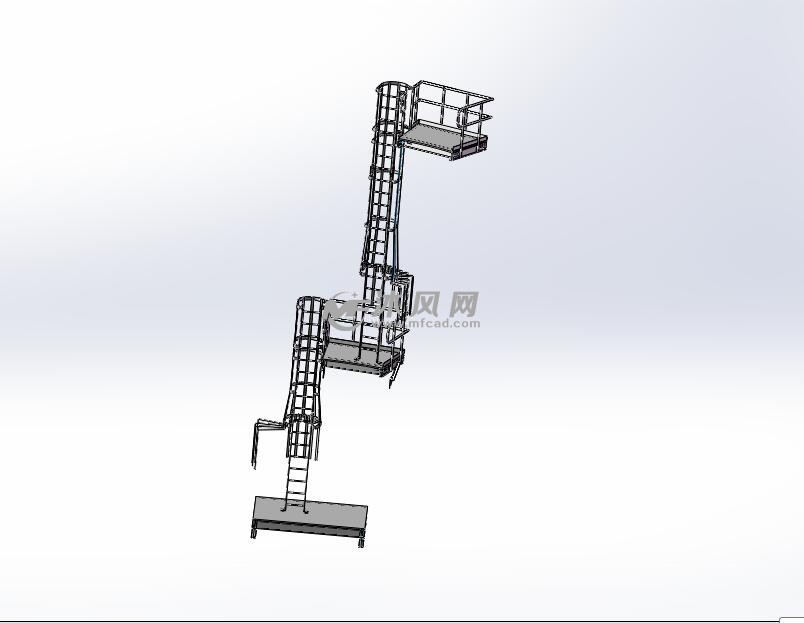 高空爬梯平台设计模型