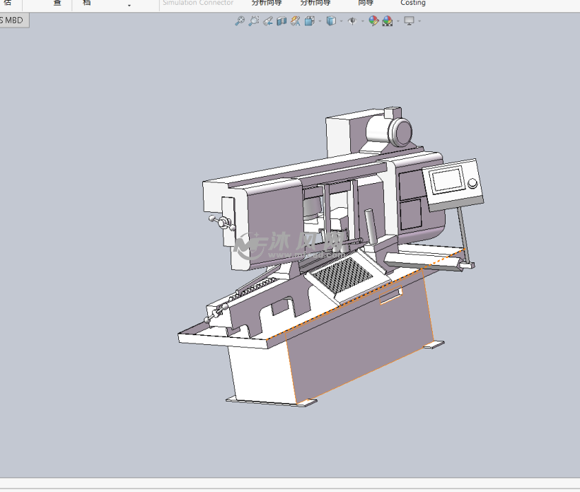 锯床3d模型