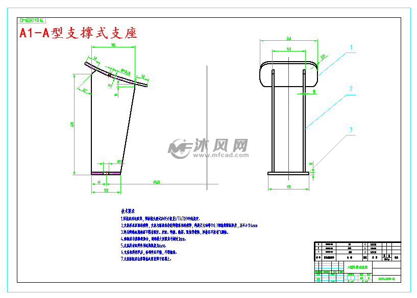 a型支撑式支座