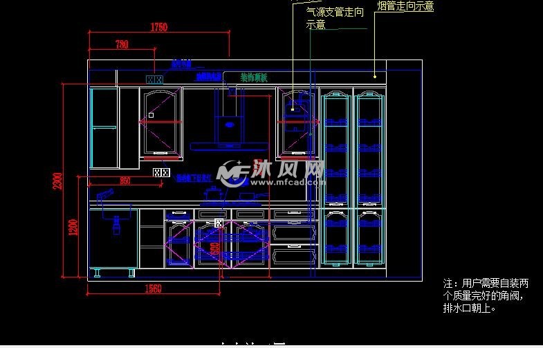 厨房装修结构详图