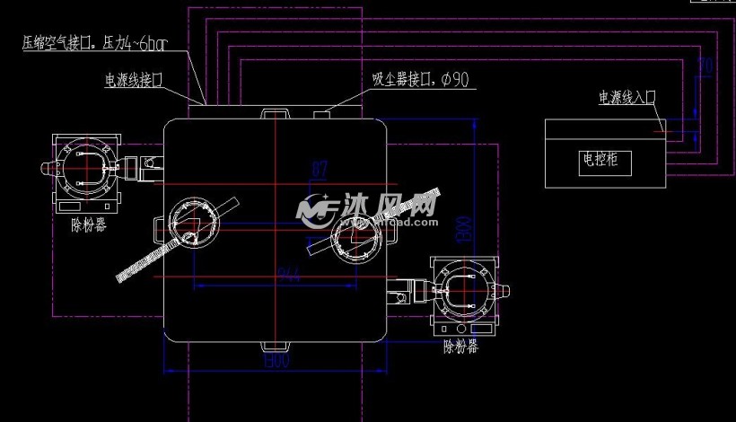 压片机 平面布置图