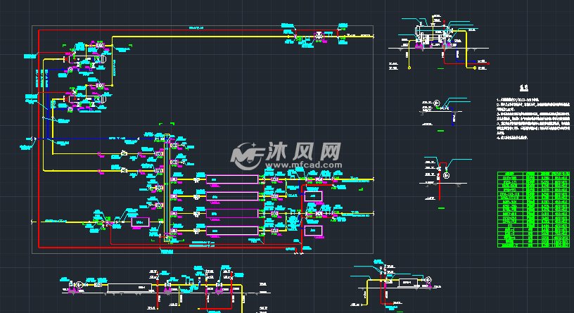 门站管线平面布置图 - 工农业建筑图纸 - 沐风网