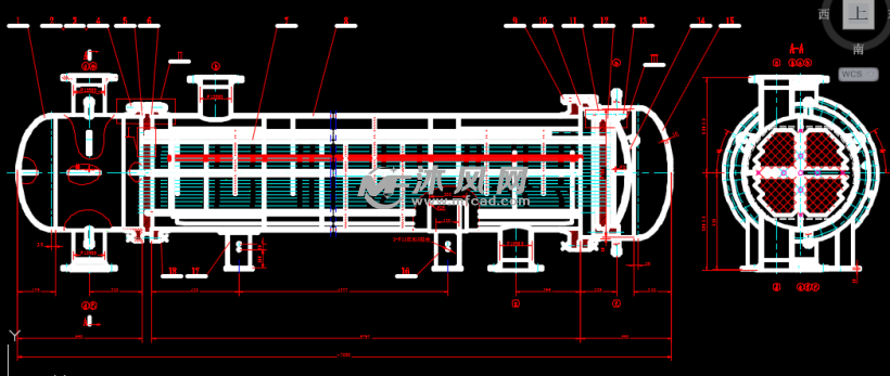 浮头式换热器设计图