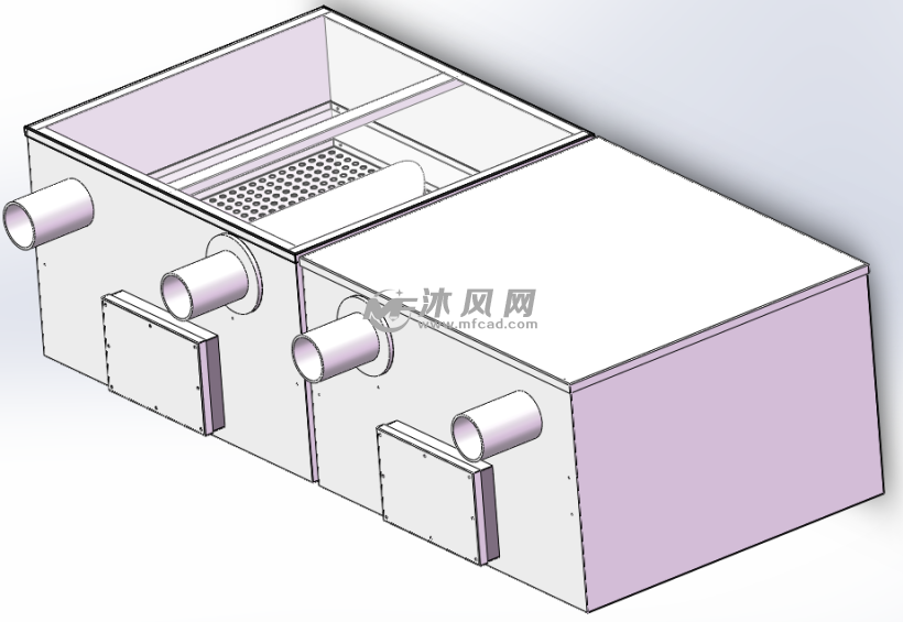 过滤粉尘水箱结构(双箱)