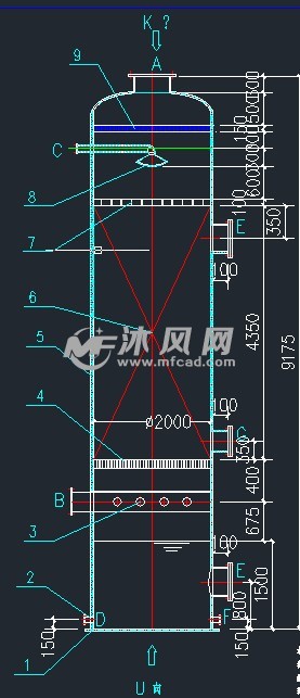 70t/h氨吹脱塔 - 环保图纸 - 沐风网