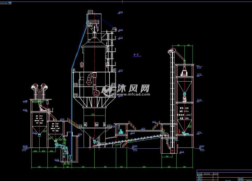 模型库 cad建筑图纸 工艺流程图          石灰窑工艺通常的制法是