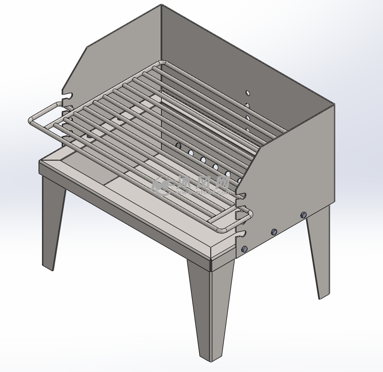 烧烤架模型设计图纸