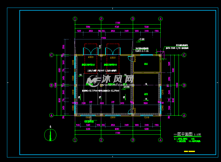 锅炉房建筑图平面