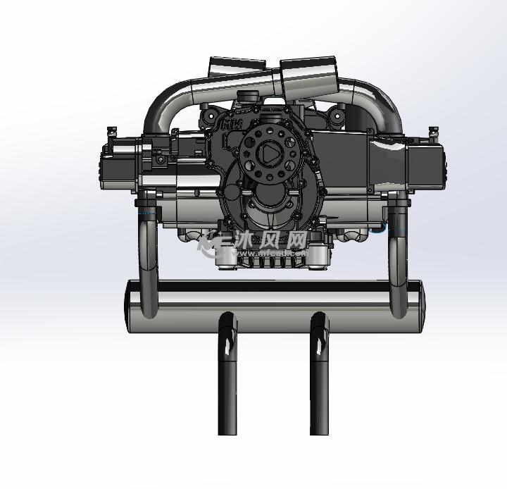 水平对置发动机模型设计