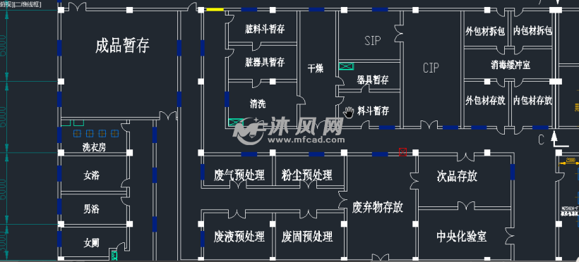 片剂生产车间平面布置图